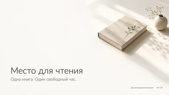 Обложка презентации «Тихая типографика»